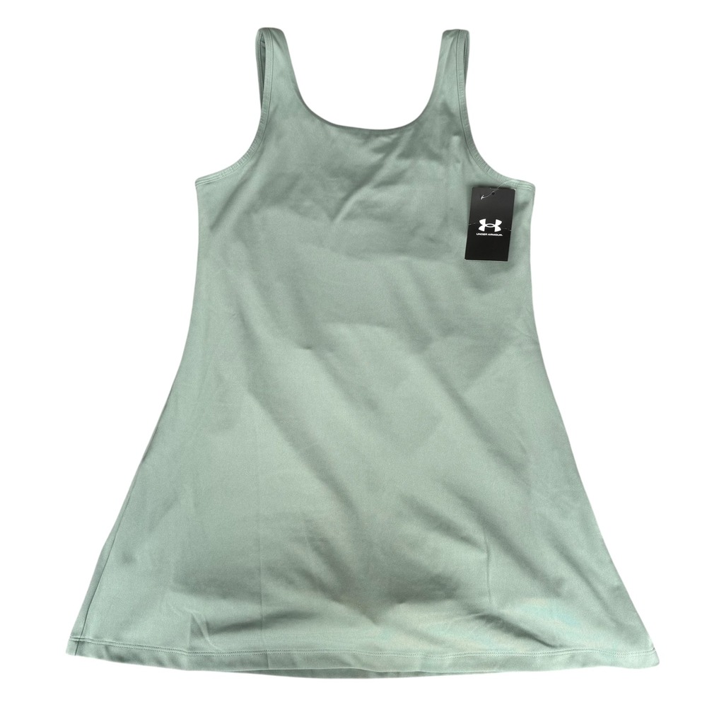 Under Armour NWT Womens Motion Dress Sage Green Built-in Bodysuit Performance